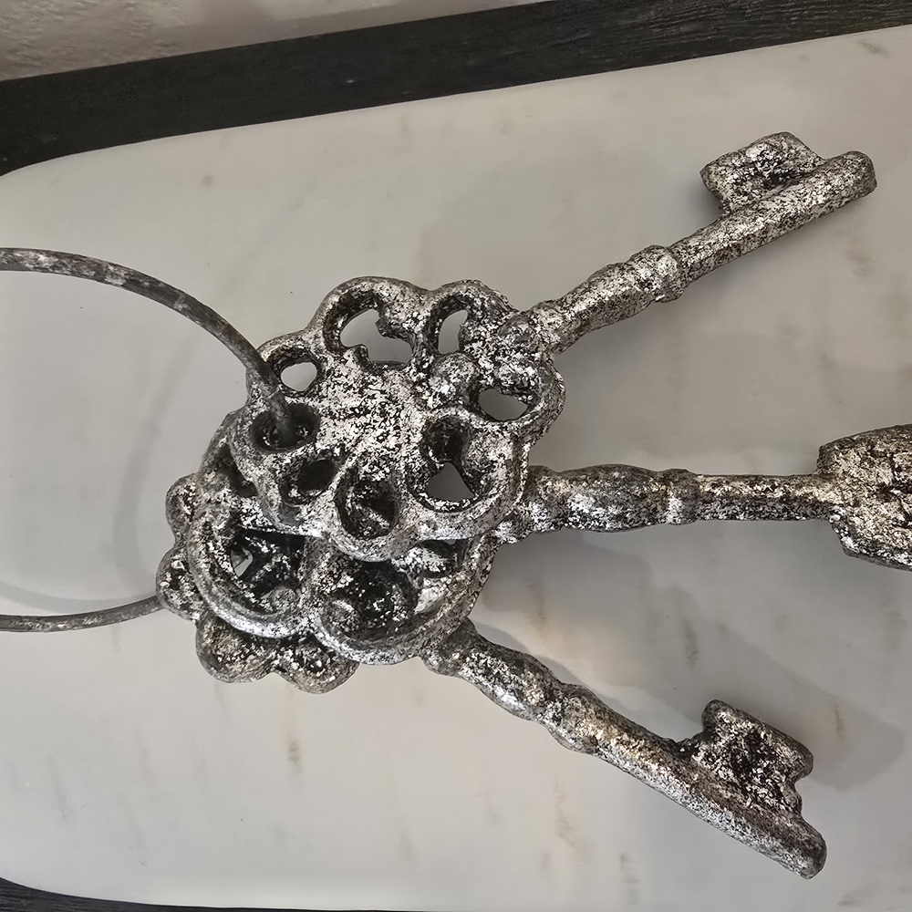 Vintage Silver Key Wall Decor Set Of 3